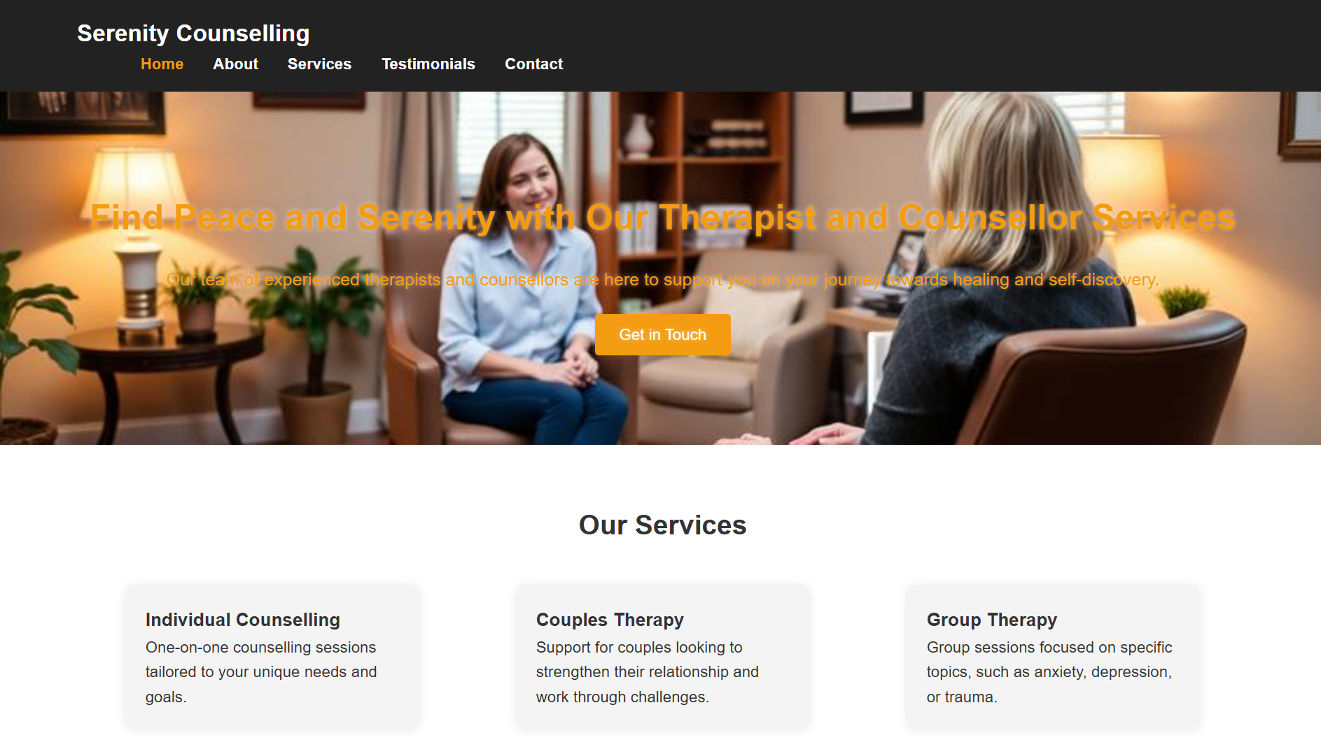 Therapist & Counselor Template